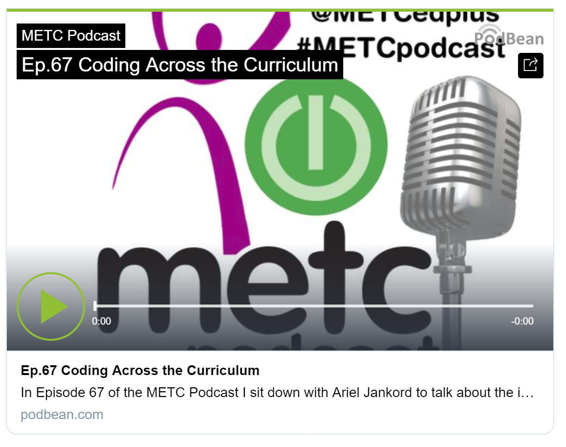 METC Podcast: Coding Across the Curriculum